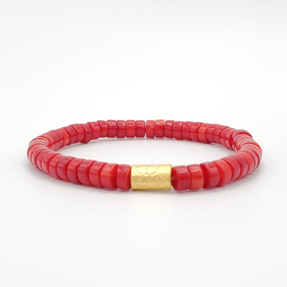 Natural Red Coral Protection bracelet